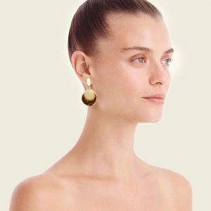 J Crew Made-in-Italy resin drop earrings in Molasses Brown multicolor